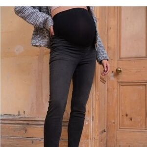 Black Maternity Jeans by Seraphine (Tall length)